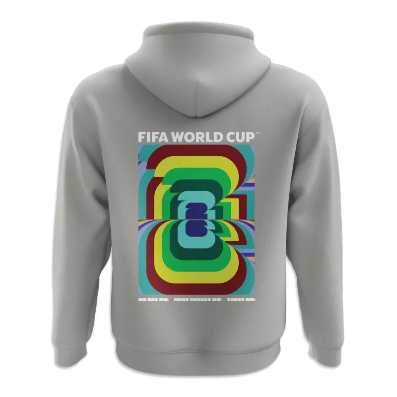 2026 World Cup Amplified Grey Hoodie – Unisex – World Cup Soccer Shirts & Gear