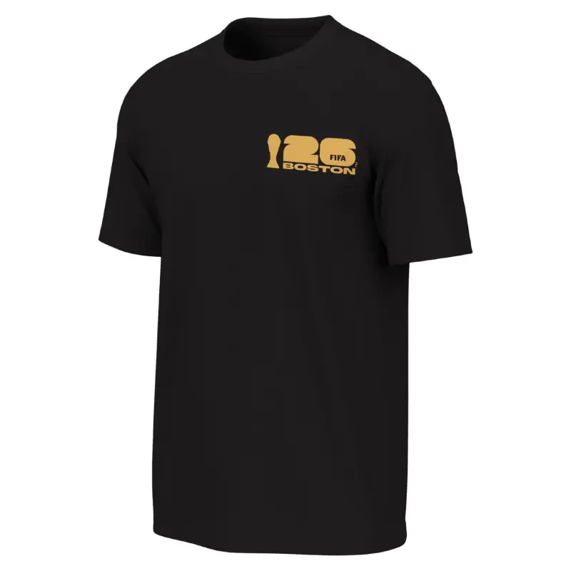 2026 World Cup Boston Poster Black T-Shirt – Unisex – World Cup Soccer Shirts & Gear