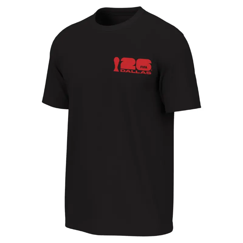 2026 World Cup Dallas Poster Black T-Shirt – Unisex – World Cup Soccer Shirts & Gear