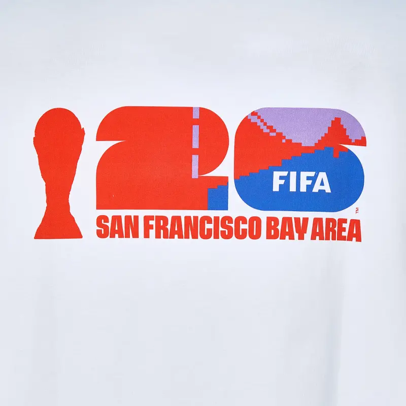 2026 World Cup San Francisco Bay Area White T-Shirt – Unisex – World Cup Soccer Shirts & Gear