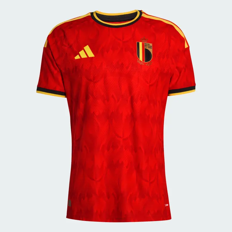 adidas Belgium 2026 Authentic Home Jersey – Men’s – World Cup Soccer Shirts & Gear