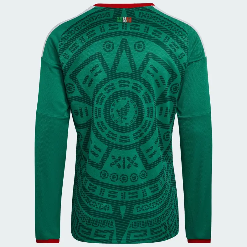 adidas Mexico 2026 Home Long Sleeve Jersey – Men’s – World Cup Soccer Shirts & Gear