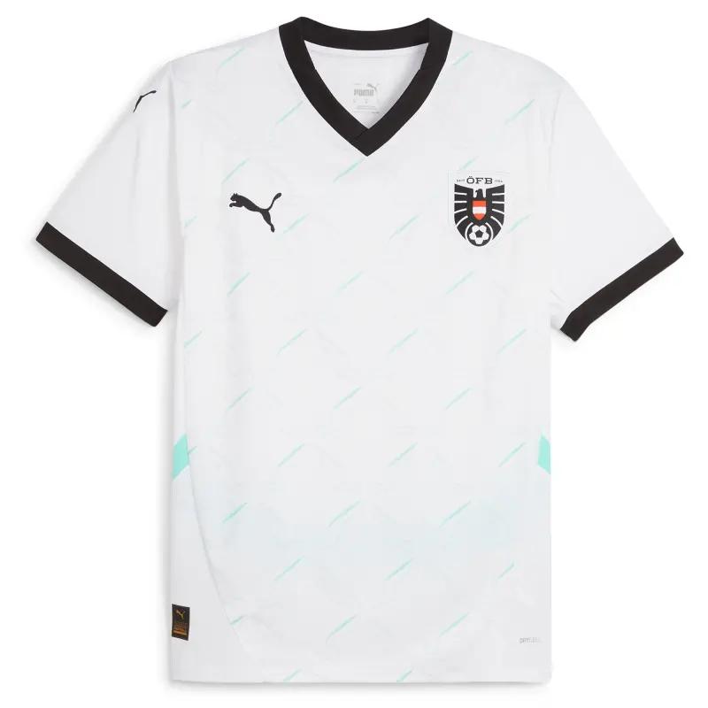 Austria National Team Puma 2024 Away Replica Jersey – White – World Cup Soccer Shirts & Gear