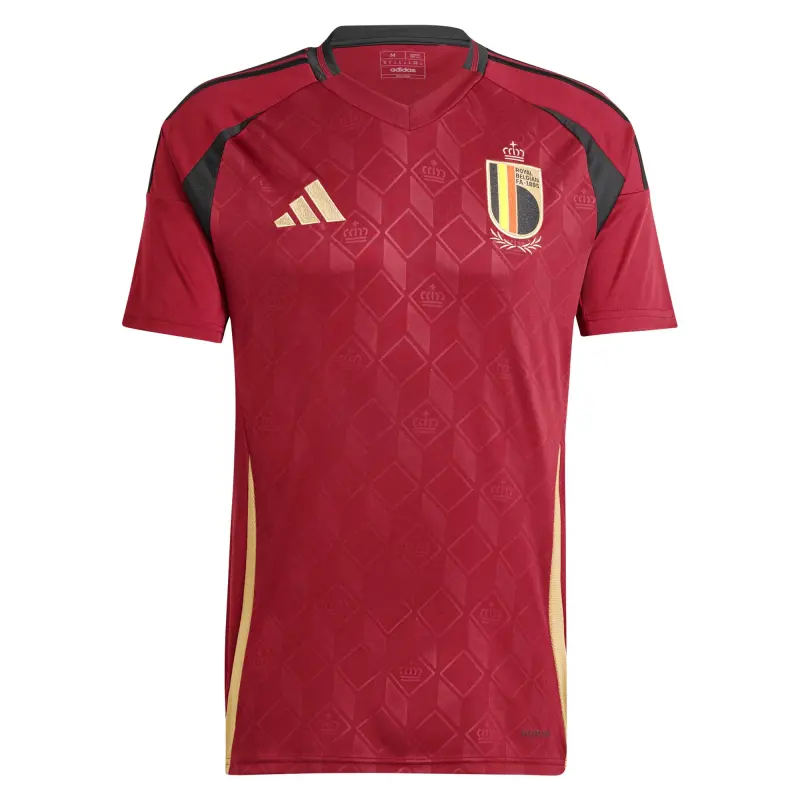 Belgium National Team adidas 2024 Home Replica Jersey – Burgundy – World Cup Soccer Shirts & Gear