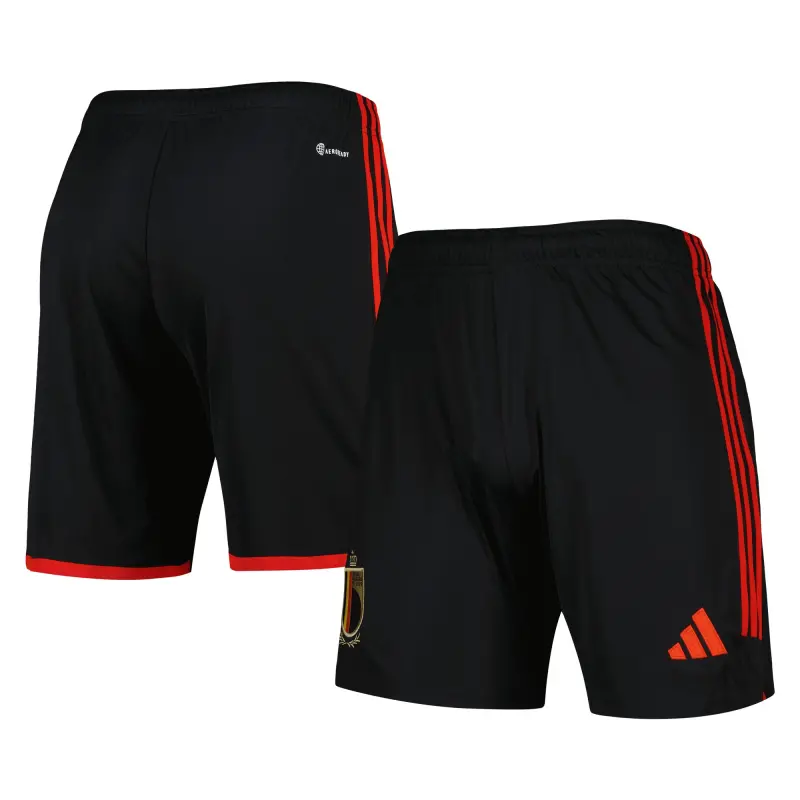 Belgium National Team adidas AEROREADY Replica Shorts – Black – World Cup Soccer Shirts & Gear