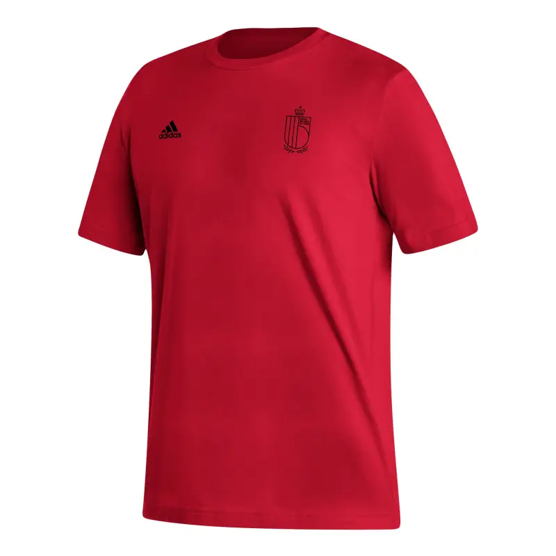 Belgium National Team adidas Crest T-Shirt – Red – World Cup Soccer Shirts & Gear