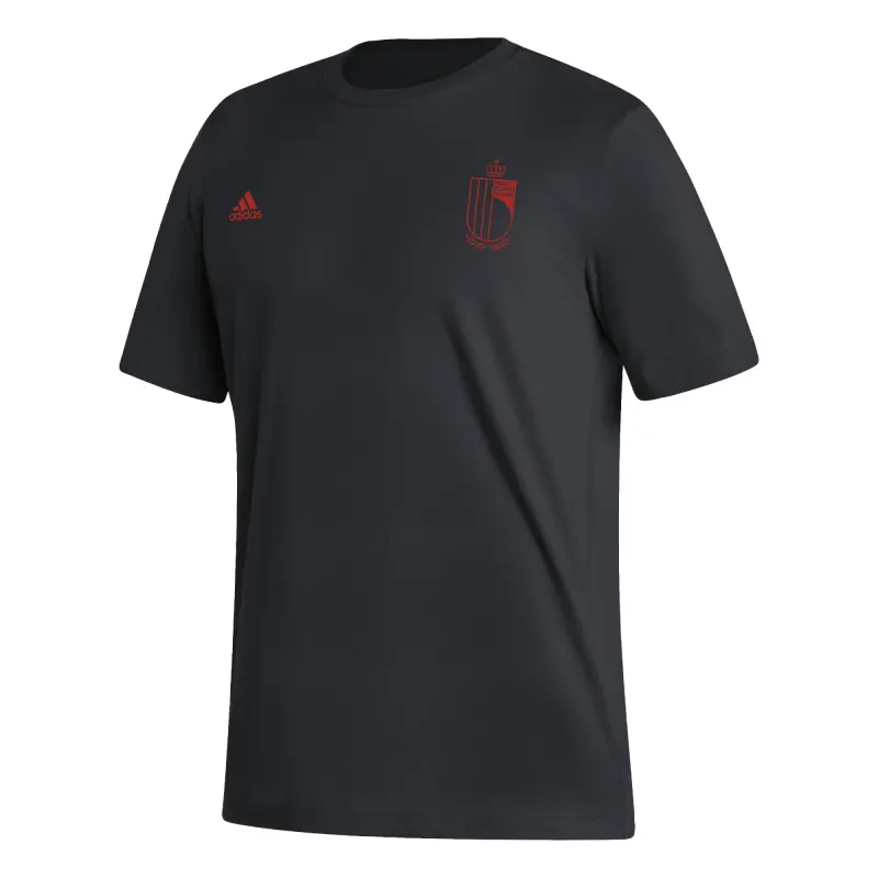 Belgium National Team adidas Pattern Crest T-Shirt – Black – World Cup Soccer Shirts & Gear