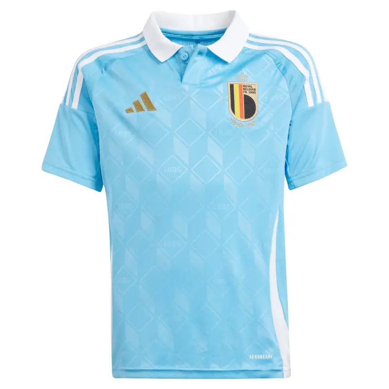 Belgium National Team adidas Youth 2024 Away Replica Jersey – Blue – World Cup Soccer Shirts & Gear