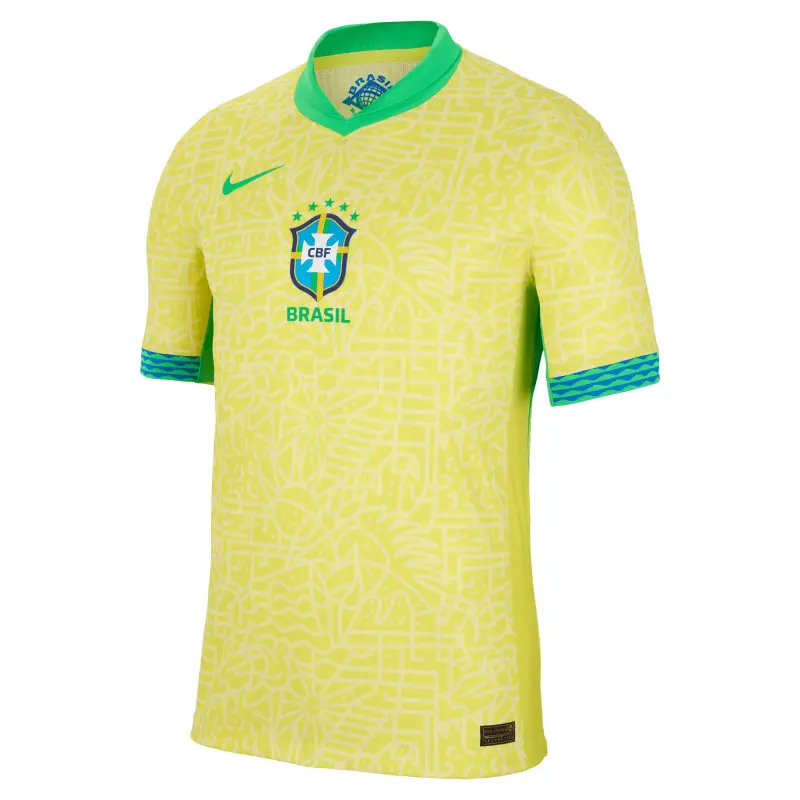 Brazil National Team Nike 2024 Home Match Authentic Jersey – Yellow – World Cup Soccer Shirts & Gear