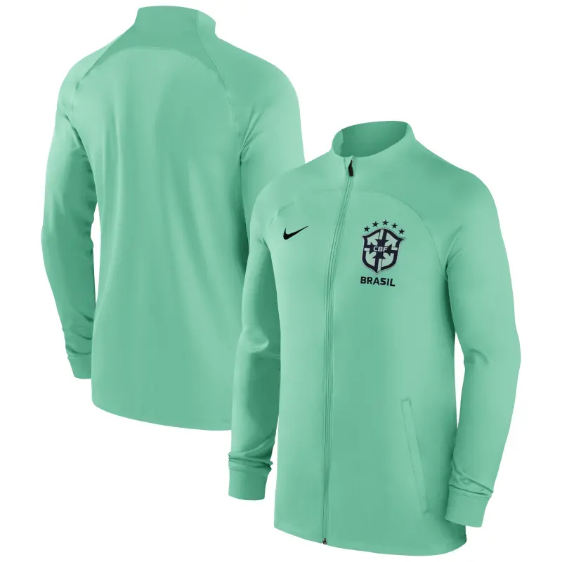 Brazil National Team Nike Strike Raglan Full-Zip Performance Track Jacket – Green – World Cup Soccer Shirts & Gear