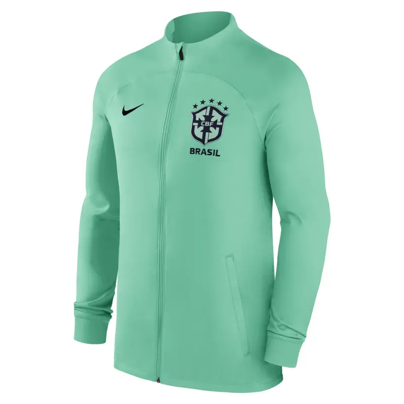 Brazil National Team Nike Strike Raglan Full-Zip Performance Track Jacket – Green – World Cup Soccer Shirts & Gear