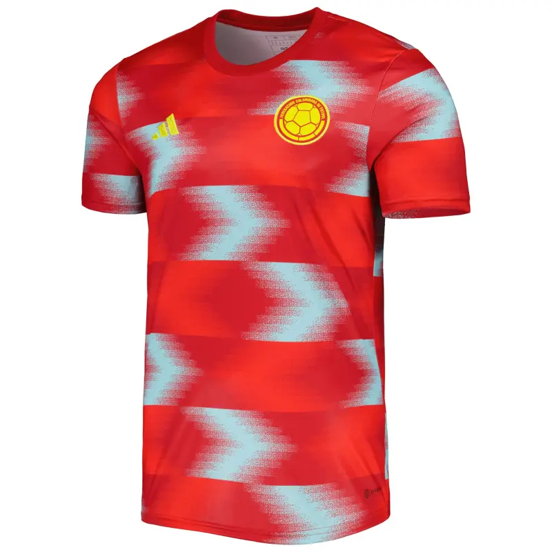 Colombia National Team adidas 2022 Pre-Match Top – Red – World Cup Soccer Shirts & Gear