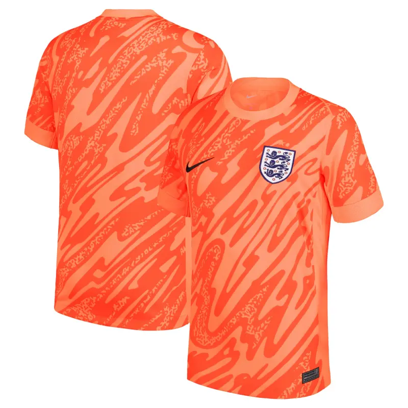 England National Team Nike 2024 Goalkeeper Replica Stadium Jersey Orange – World Cup Soccer Shirts & Gear