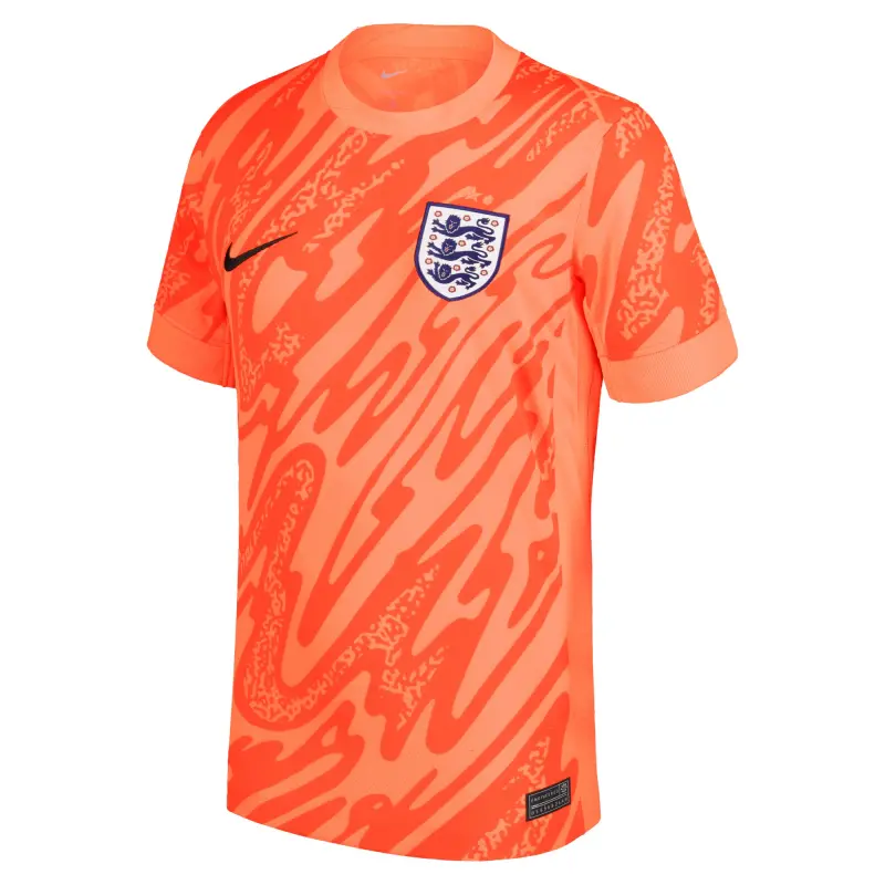 England National Team Nike 2024 Goalkeeper Replica Stadium Jersey Orange – World Cup Soccer Shirts & Gear