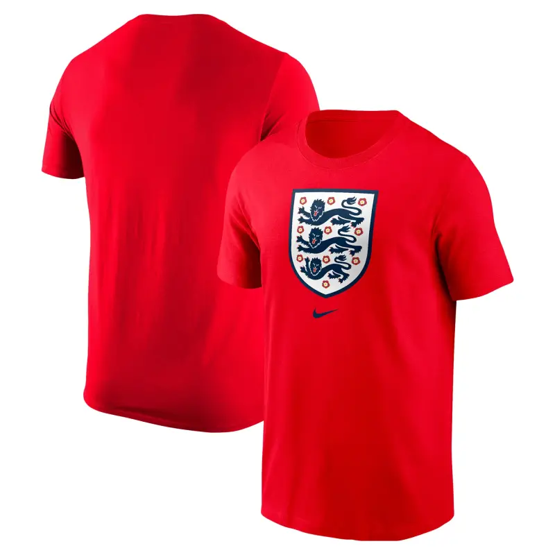 England National Team Nike Crest Core T-Shirt – Red – World Cup Soccer Shirts & Gear