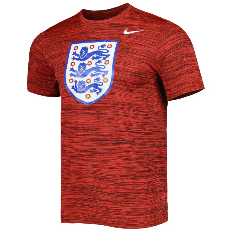 England National Team Nike Primary Logo Velocity Legend Performance T-Shirt Red – World Cup Soccer Shirts & Gear