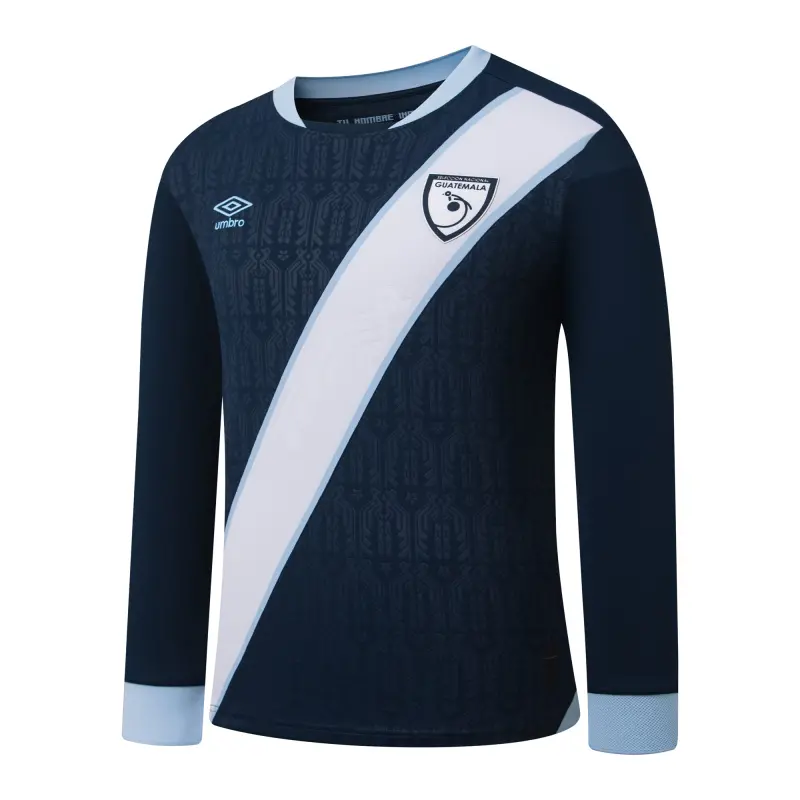 Guatemala National Team Umbro 2025 Away Replica Long Sleeve Jersey – Navy – World Cup Soccer Shirts & Gear