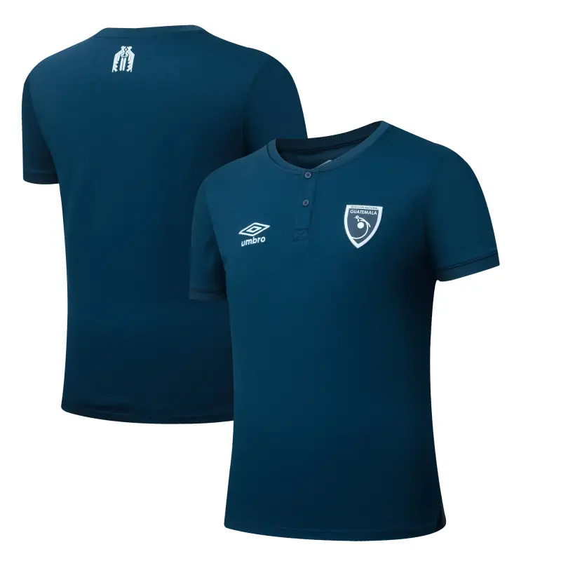 Guatemala National Team Umbro 2025 Crew Neck Polo – Navy – World Cup Soccer Shirts & Gear