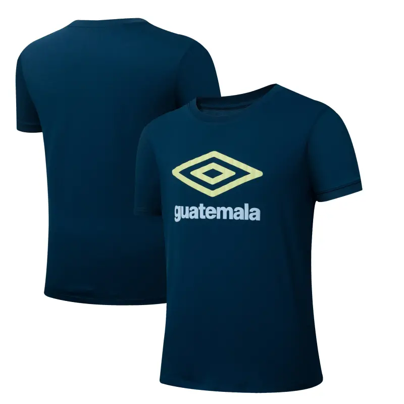 Guatemala National Team Umbro 2025 T-Shirt – Navy – World Cup Soccer Shirts & Gear