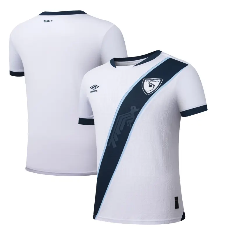 Guatemala National Team Umbro Youth 2025 Home Replica Jersey – White – World Cup Soccer Shirts & Gear