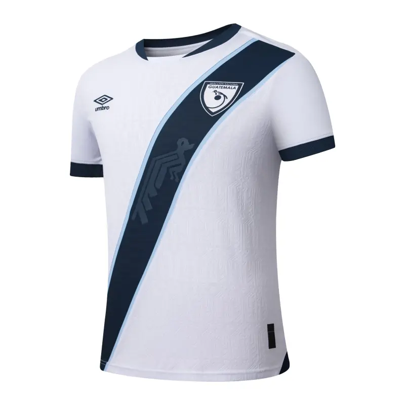 Guatemala National Team Umbro Youth 2025 Home Replica Jersey – White – World Cup Soccer Shirts & Gear