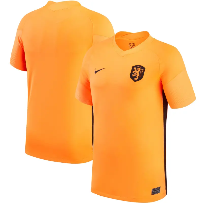 Netherlands Women’s National Team Nike 2022/23 Home Replica Blank Jersey – Orange – World Cup Soccer Shirts & Gear