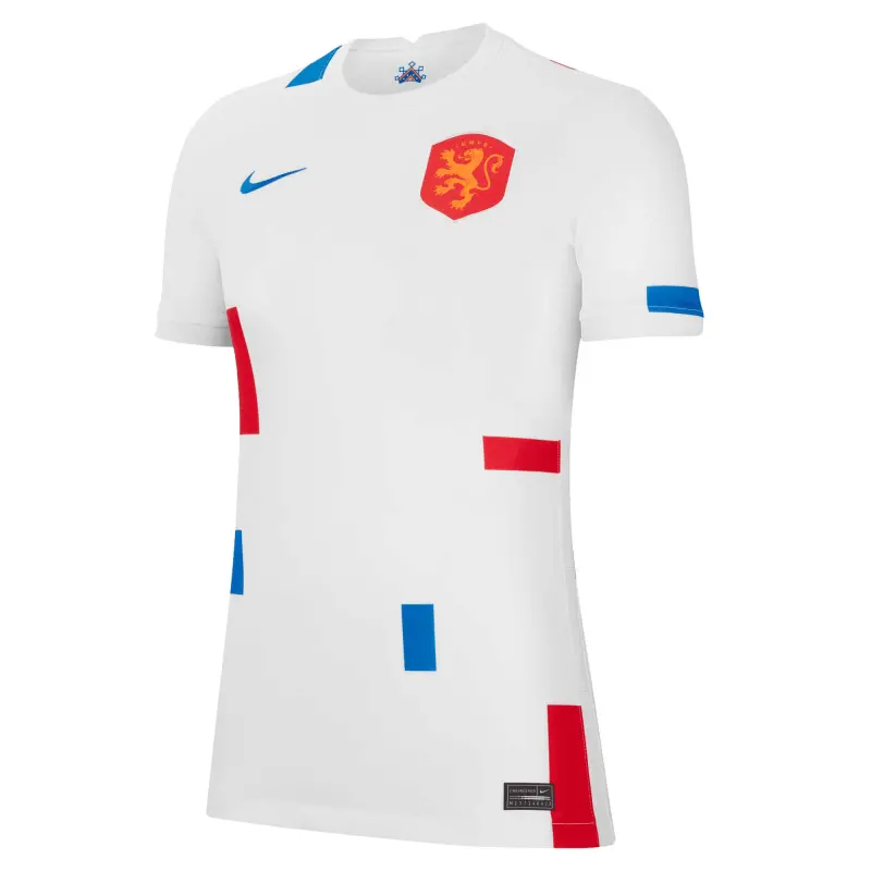 Netherlands Women’s National Team Nike Women’s 2022/23 Away Replica Blank Jersey – White – World Cup Soccer Shirts & Gear