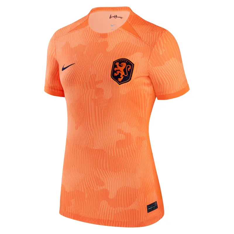 Netherlands Women’s National Team Nike Women’s 2023 Home Stadium Replica Jersey – Orange – World Cup Soccer Shirts & Gear