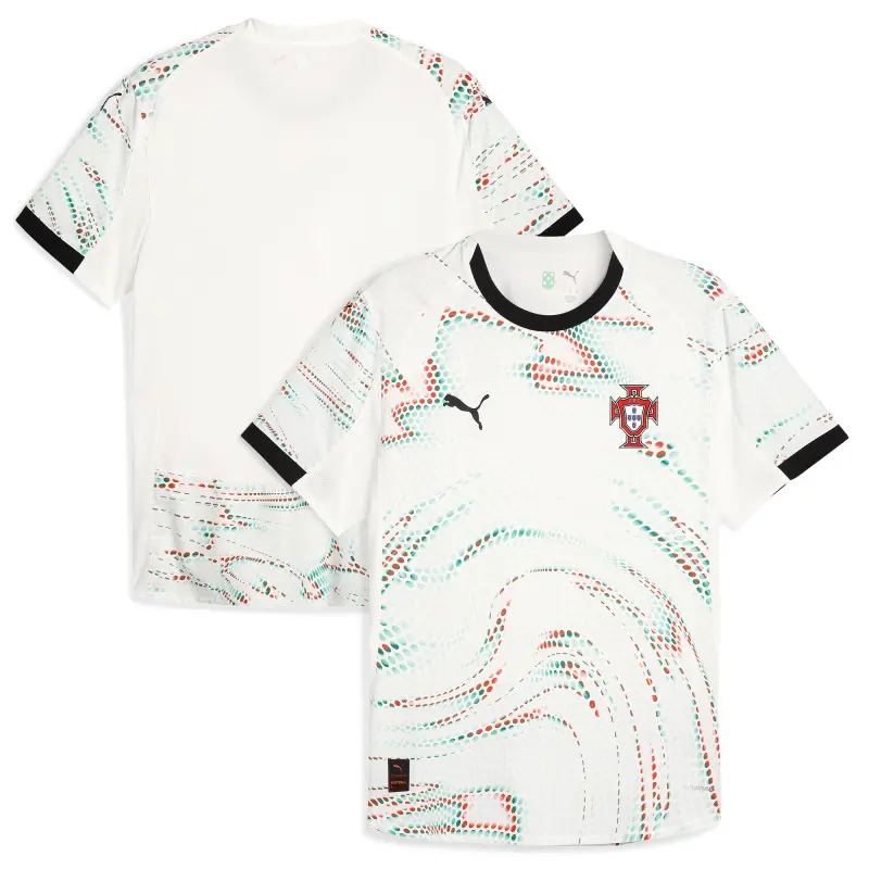 Portugal National Team Puma 2025 Away Authentic Jersey – White – World Cup Soccer Shirts & Gear