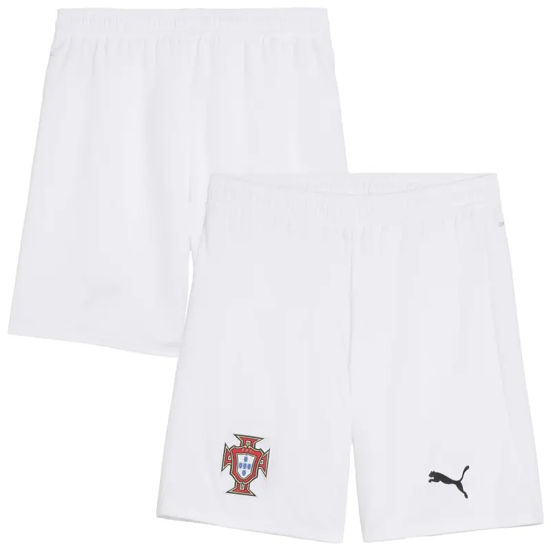 Portugal National Team Puma 2025 Away Replica Shorts – White – World Cup Soccer Shirts & Gear