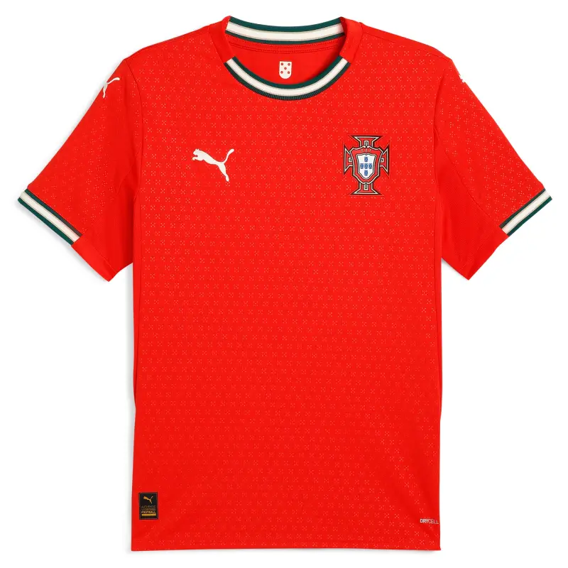 Portugal National Team Puma 2025 Home Replica Jersey – Red – World Cup Soccer Shirts & Gear
