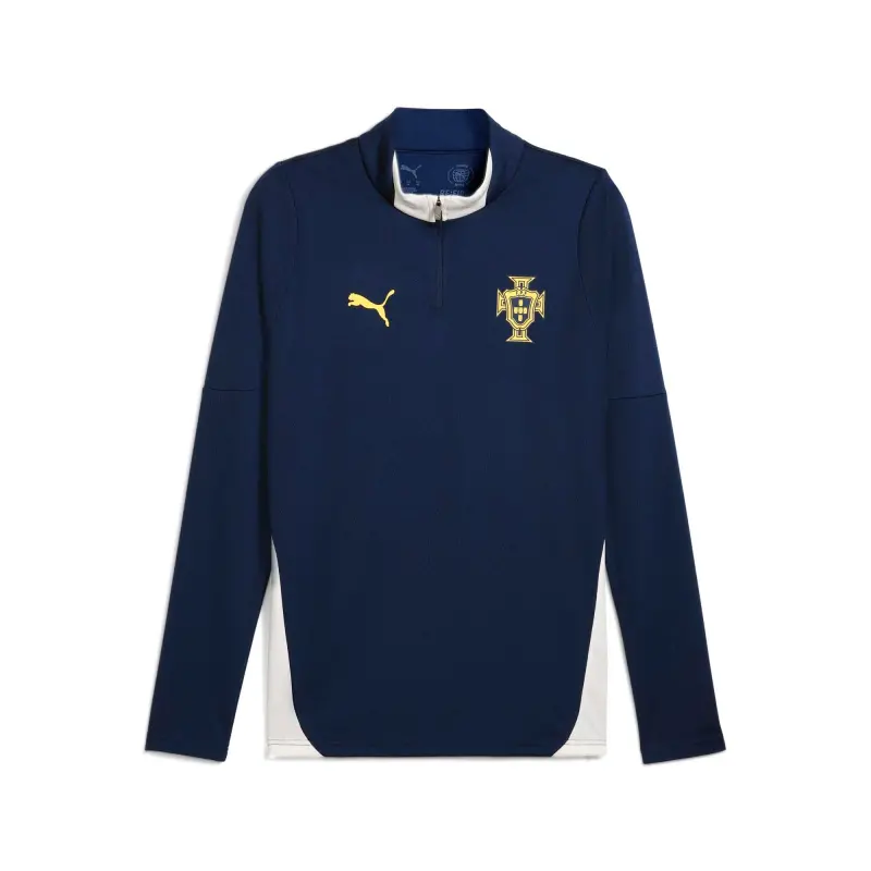 Portugal National Team Puma 2025 Quarter-Zip Training Jacket – Blue – World Cup Soccer Shirts & Gear