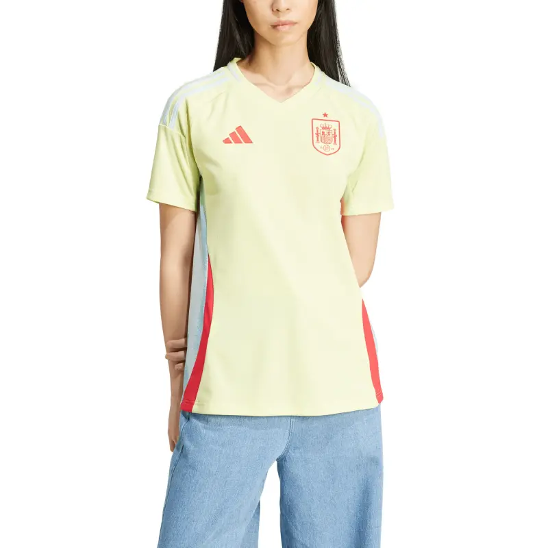 Spain National Team adidas Women’s 2024 Away Replica Jersey – Yellow – World Cup Soccer Shirts & Gear