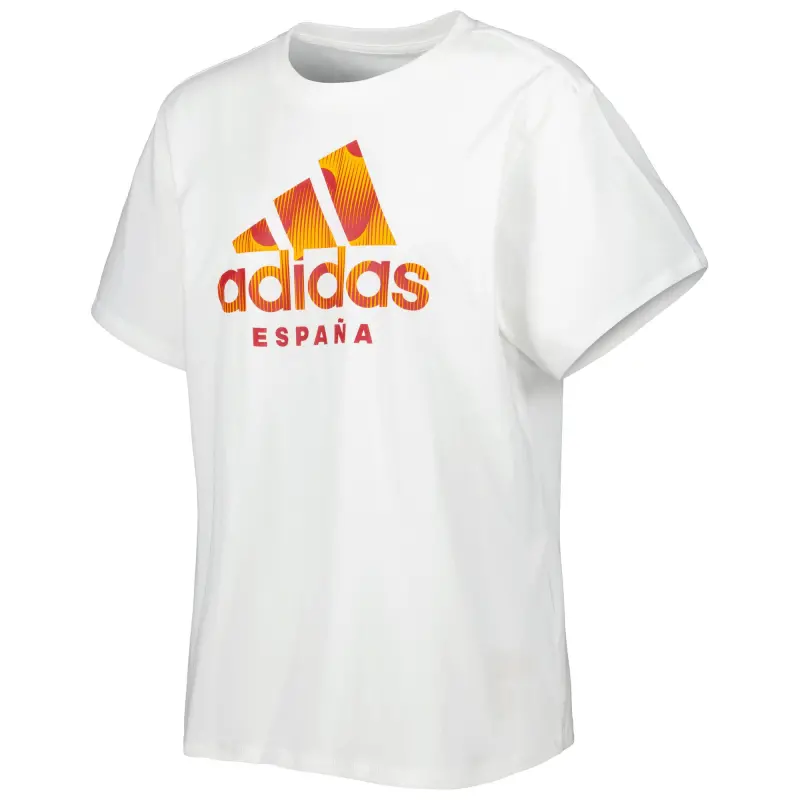 Spain National Team adidas Women’s DNA T-Shirt – White – World Cup Soccer Shirts & Gear