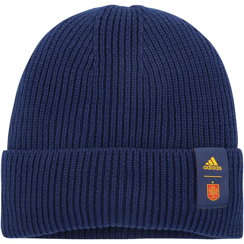 Spain National Team adidas Woolie Cuffed Knit Hat – Navy – World Cup Soccer Shirts & Gear